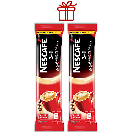 NESCAFÉ 3in1 Cà phê rang xay hòa tan Đậm đà hài hòa (Túi 46 gói x 17g) - Tặng thêm 2 gói