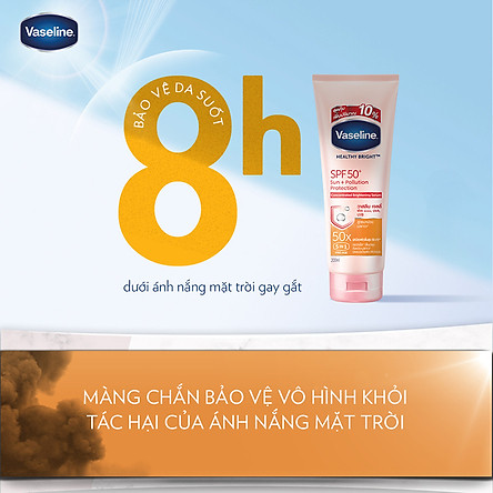 Vaseline 50x Serum Chống Nắng Cơ Thể SPF50 + Dưỡng Da Sáng Khoẻ 200ml