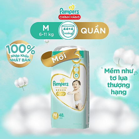 Tã Quần Pampers Nội Địa Nhật Bản M48/L38/XL36