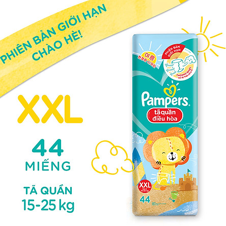 Combo 3 tã Quần Pampers Điều Hoà Gói Lớn L60/XL52/XXL44