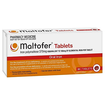Maltofer Oral Iron 100mg 30 Tablets 