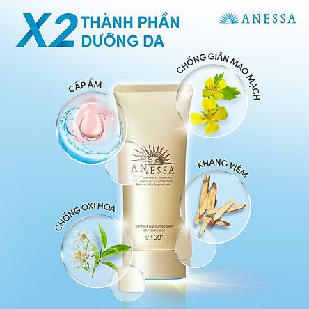 Kem chống nắng dạng gel bảo vệ hoàn hảo Anessa Perfect UV Sunscreen Skincare Gel 90g