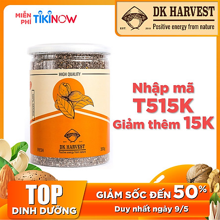 Hạt Chia Hữu Cơ DK Harvest - Hạt chia Organic có độ tinh khiết cao nhất, Highest Purity - 300g, 500g, 1000g