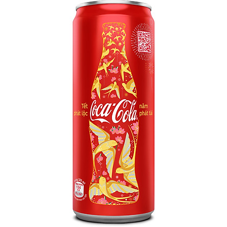 Thùng 24 Lon Nước Giải Khát Coca-Cola vị Nguyên Bản Original 320mlx24