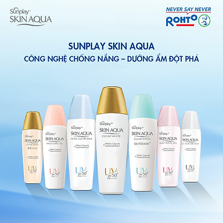 Sữa Chống Nắng Hằng Ngày Dưỡng Trắng Sunplay Skin Aqua Clear White SPF 50+, PA++++ (25g)