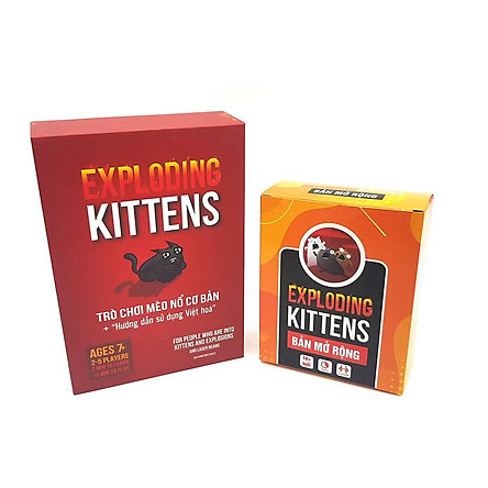 Combo mèo nổ Exploding Kittens + 5 bản mở rộng bản Đẹp