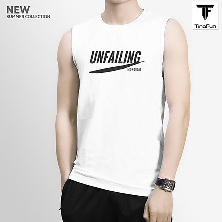 Áo thun nam 3 lỗ TinoFun mã TT1 dáng Áo ba lỗ nam đẹp cổ tròn lót TankTop form rộng sát nách tập gym co giãn mùa hè thoáng mát cotton