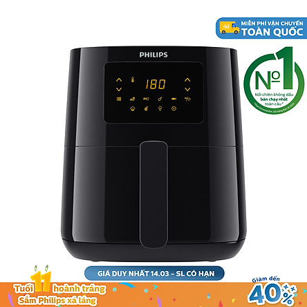 Nồi chiên không dầu Philips HD9252/90 - Hàng chính hãng