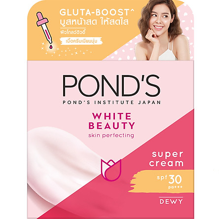 Bộ Đôi Kem Dưỡng Da Ngày Và Đêm Trắng Hồng Rạng Rỡ Pond's White Beauty (50g)