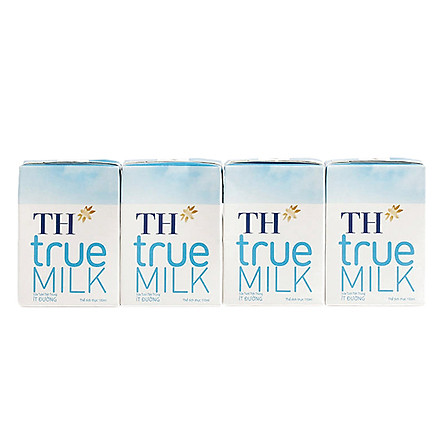 Thùng 48 Hộp Sữa Tươi Tiệt Trùng Ít Đường TH True Milk (110ml/Hộp)