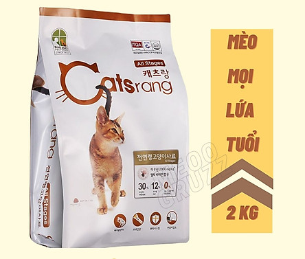 Thức Ăn Hạt Catsrang Cho Mèo Mọi Lứa Tuổi - 2Kg