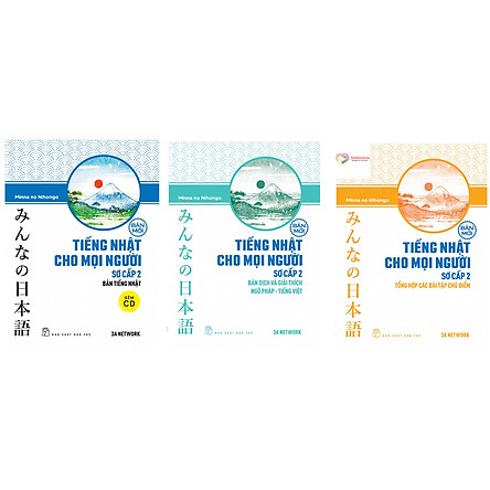 Combo 3 Cuốn Minna No Nihongo Trinh độ N4 Tiếng Nhật Cho Mọi Người Sơ Cấp 2 Giao Trinh Bản Dịch Bai Tập Tặng Cuốn Ren Kỹ Năng Cho Be Tiki