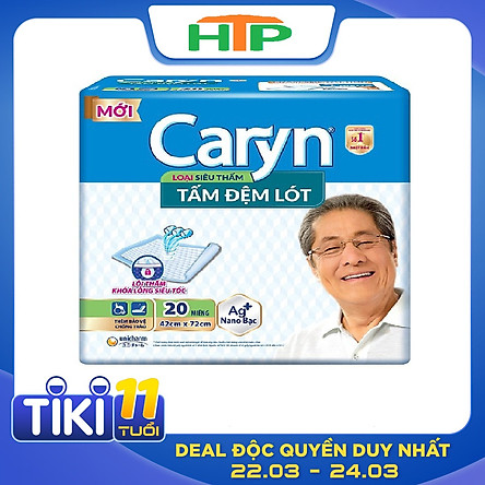 Tấm Đệm Lót Siêu Thấm Caryn (20 Miếng)