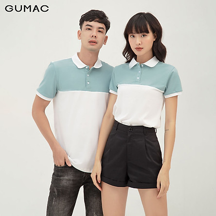 Áo thun polo nữ phối bo GUMAC GUMAC AMB353