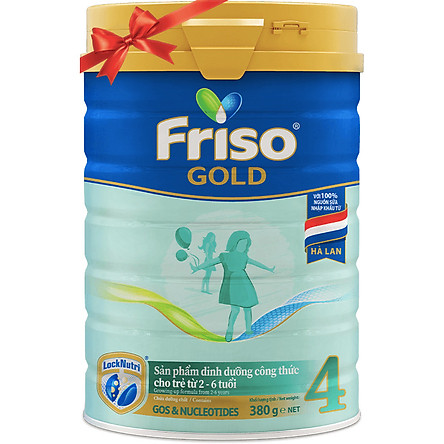 Bộ 2 Hộp Sữa Bột Friso Gold 4 1400g Dành Cho Trẻ Từ 2 - 6 Tuổi + Tặng Lon Sữa Friso Gold 4 380g