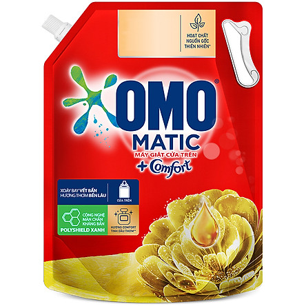 Túi Nước Giặt OMO Matic Comfort Hương Tinh dầu thơm 3.7kg