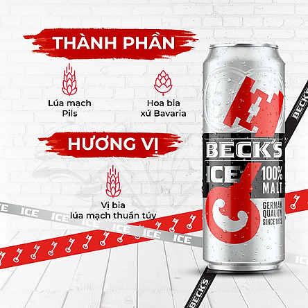 Thùng 24 Lon Bia Beck's Ice (330ml / Lon)