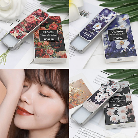 Nước Hoa Nữ Dạng Sáp Khô Cao Cấp Peinifen Hương Thơm Nhẹ Nhàng, Cuốn Hút (Tặng son kem Matte Lipglaze OUL'ISI)