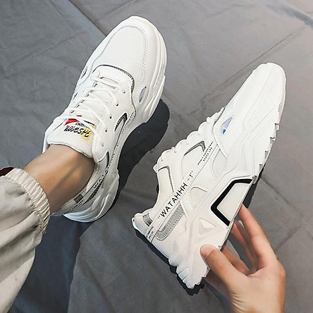 Giày thể thao sneaker nam phong cách trẻ trung 2020 - 015 trắng 