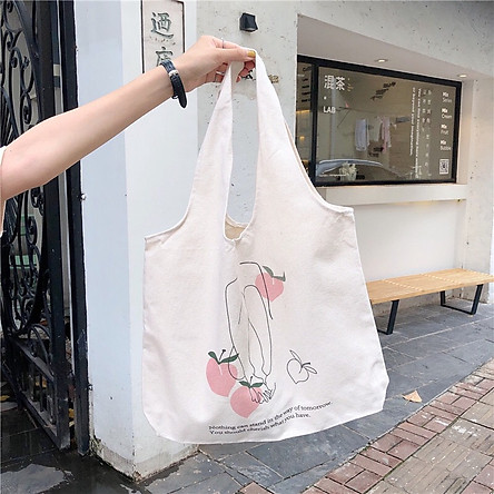 Túi Vải Tote Bag Phong Cách Nhật Bản In Họa Tiết XinhStore