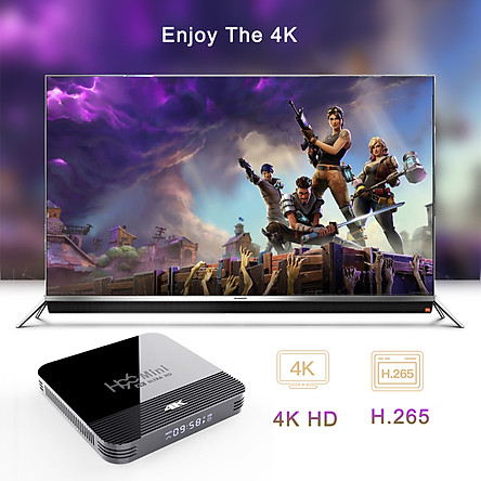 Android TV BOX, tivi box RAM 2G, Bộ nhớ 16G, xem phim 4K, hỗ trợ tính năng tìm kiếm bằng giọng nói mới nhất hiện nay H96MINIH8