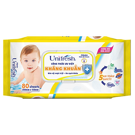 Khăn Ướt Unifresh Family (80 Miếng)