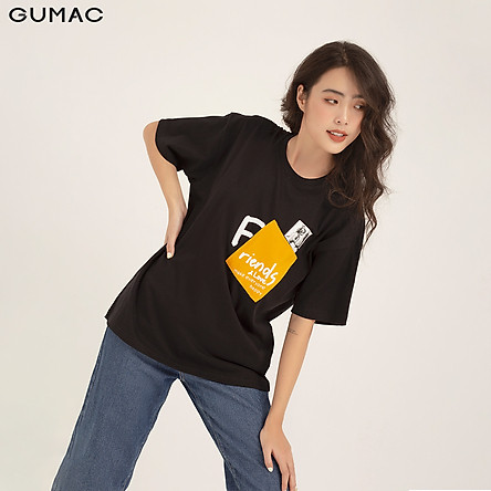 Áo thun nữ túi đắp Friends GUMAC ATB1159