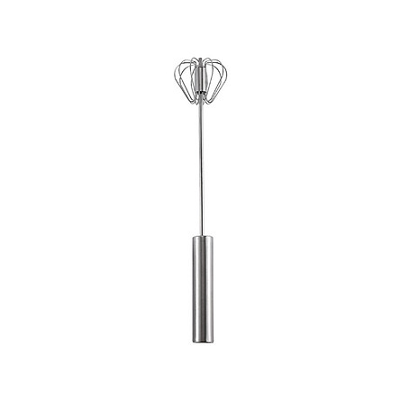 Cây đánh trứng inox 430 cao cấp trục lò xo trợ lực tự xoay thông minh làm bánh, làm kem tiện dụng an toàn kích thước 30 x 7cm kiểu dáng sang trọng thiết kế cầm tay chắc chắn dễ vệ sinh