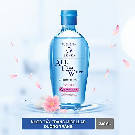 Nước tẩy trang SENKA A.L.L. CLEAR WATER Micellar Formula White 230ml