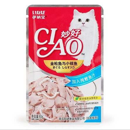 Sốt cho mèo Pate cho mèo Ciao 60gr