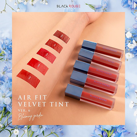 Son Kem Lì Mịn Lâu Trôi Black Rouge Air Fit Velvet Tint Ver 6: Blueming Garden