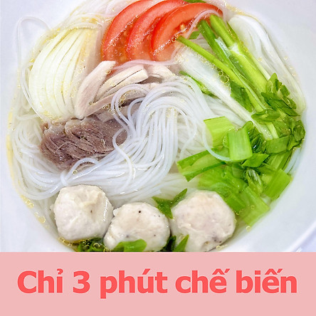 Bún Khô Khương Huy/ Bún Gạo Khương Huy  - Chỉ 3 Phút Nấu Không Cần Ngâm  - Bún Khô Khương Huy Gói 300g