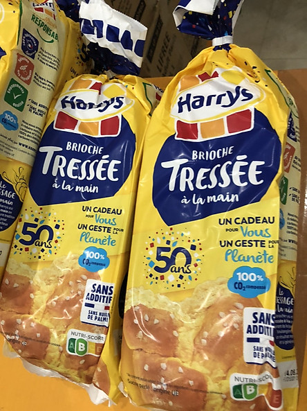 Bánh mì Hoa cúc Harrys Brioche Tressée 500g - Nhập khẩu Pháp