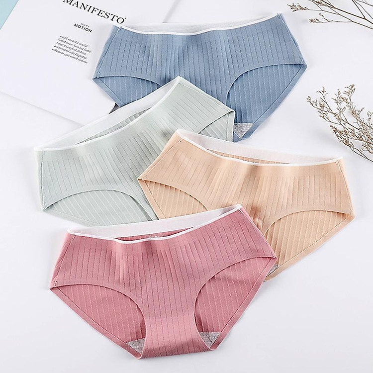 Combo 5 Quần quần lót nữ cotton không đường may, không viền thấm hút mồ hôi - ZQ288 1