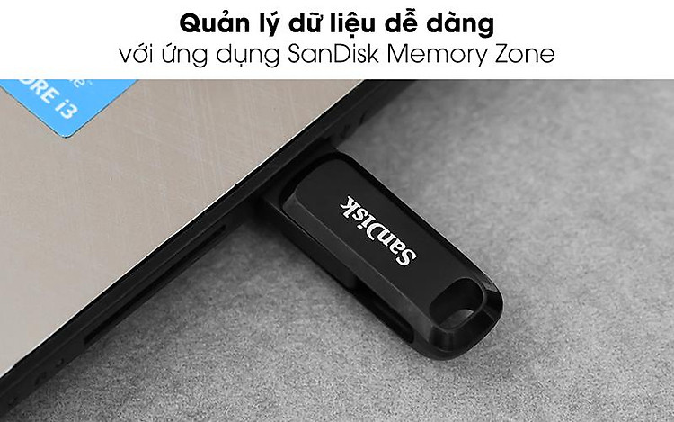 Dễ dàng quản lý dữ liệu - USB OTG 3.1 64GB Sandisk SDDDC3 đen