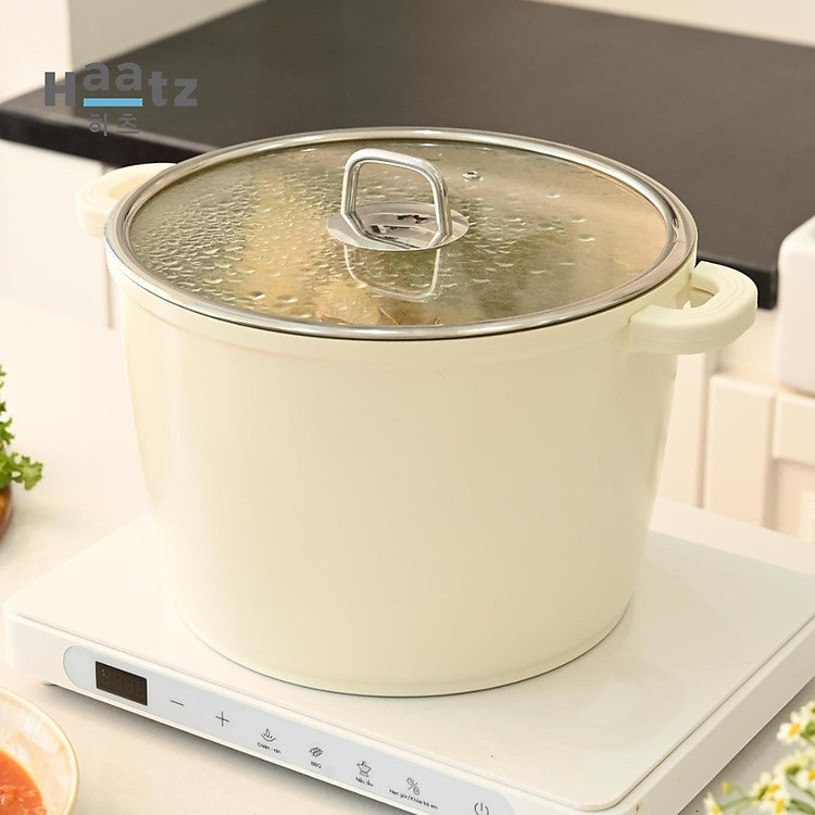 Nồi luộc gà chống dính phủ gốm Haatz Hàn Quốc dung tích 10L size 28cm