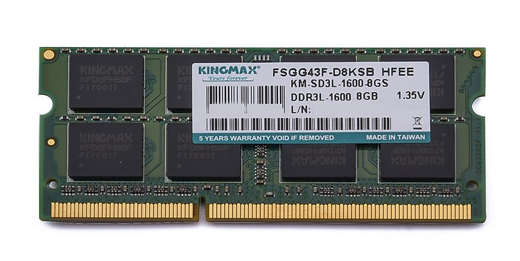 Bộ nhớ laptop DDR3 Kingmax 8GB (1600) (DDR3L)