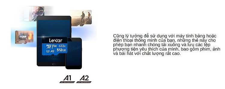 Thẻ nhớ LEXAR microSDXC U3, V30