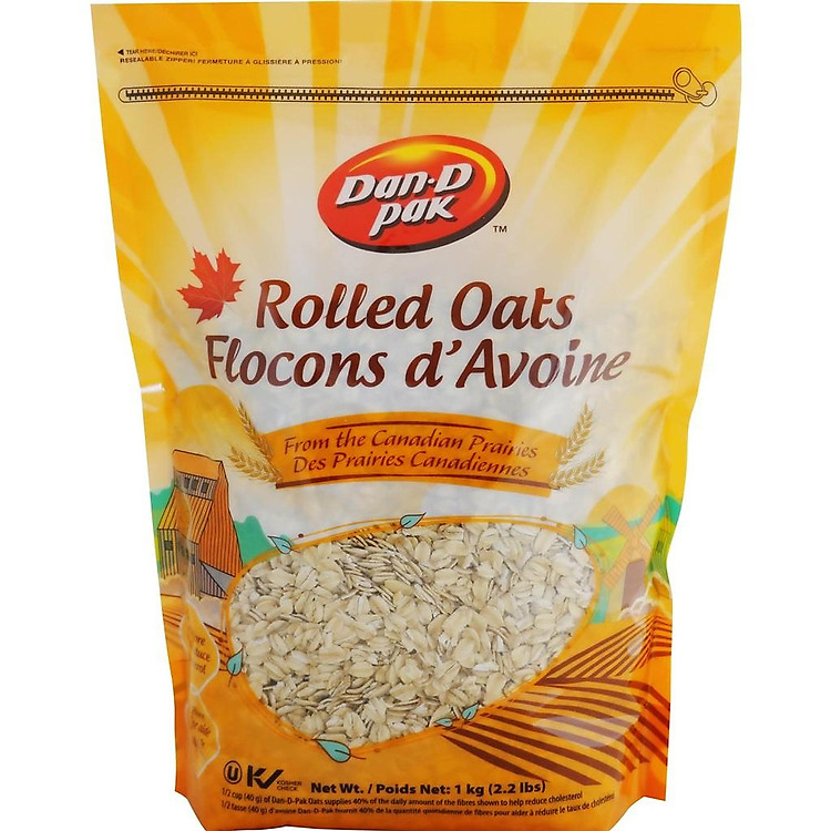 yến mạch cán mỏng roll oats 1 ký 1