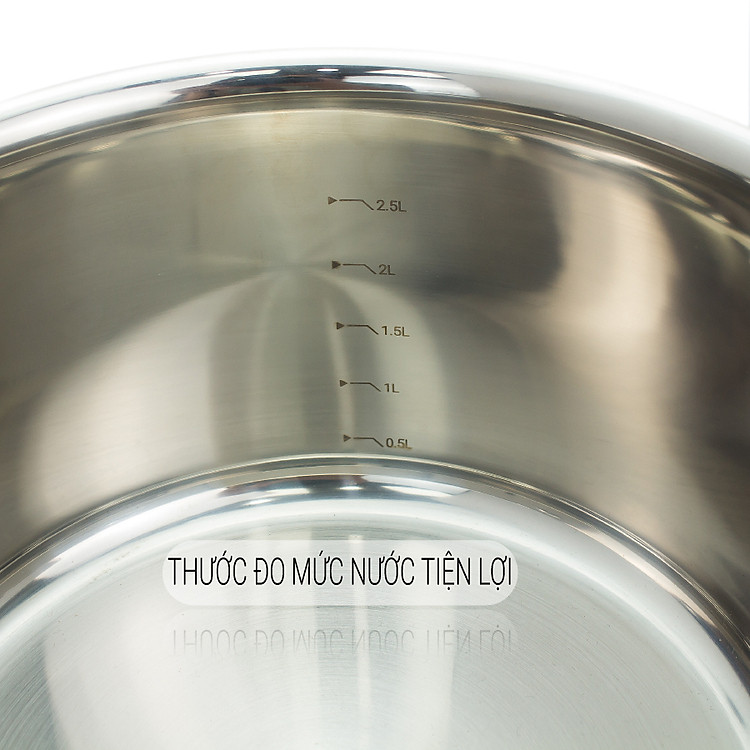 Bộ 3 nồi Inox 3 lớp liền khối Kalpen Kazler KZ1 size 16,20,24cm chuẩn Đức