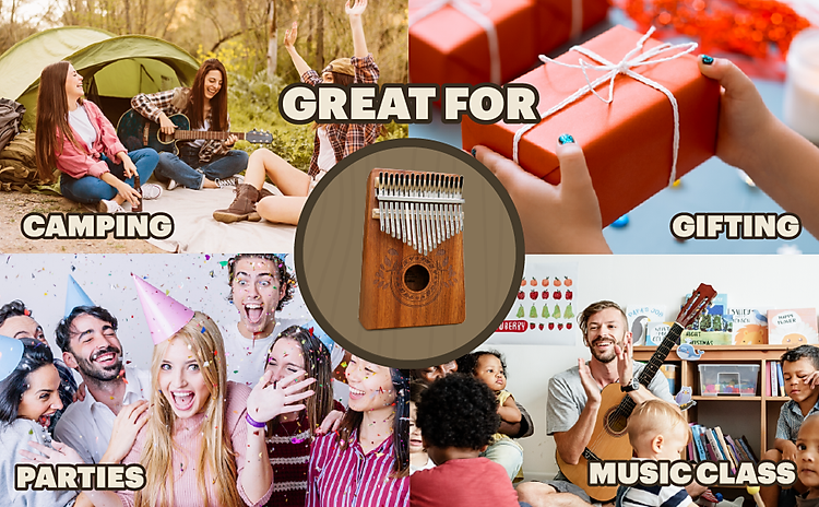 kalimba, portable, uses, camping, parties, gifting, music classes