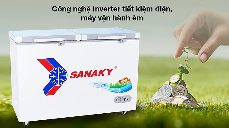 Inverter - Tủ đông Sanaky Inverter 270 lít TD.VH3699A2KD