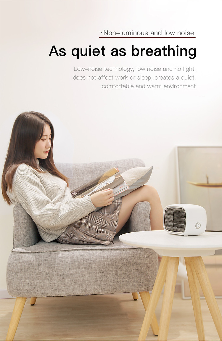 Máy sưởi mini Baseus Warm Little White Fan Heater