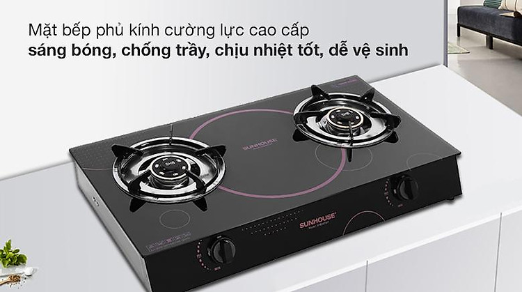 Mặt bếp - Bếp ga đôi Sunhouse SHB307MT