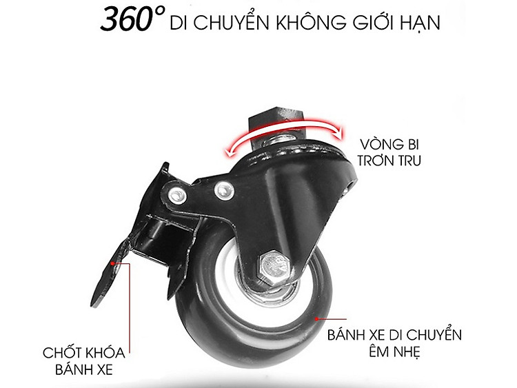 bánh xe di chuyển linh hoạt của MD1700