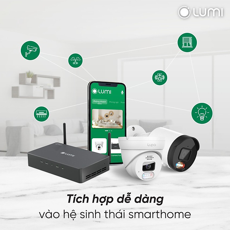 Dễ dàng tích hợp với AI Camera Hub của nhà thông minh Lumi