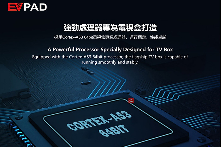 A Powerful Processor Specially Designed for EVPAD 6P TV Box