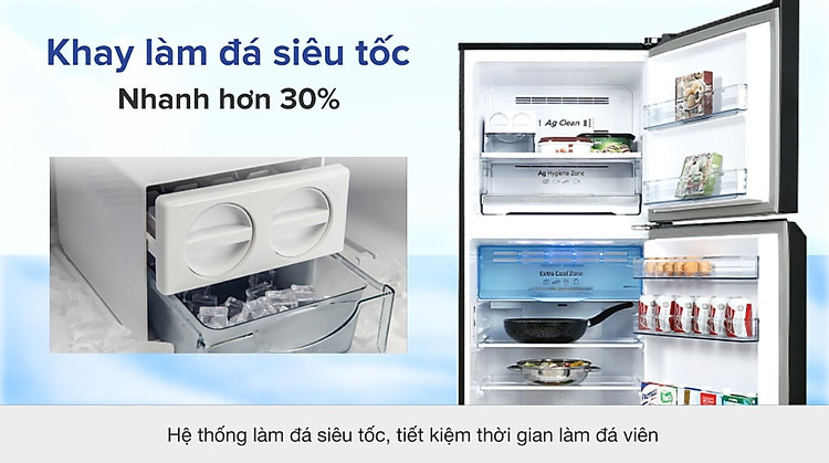 Panasonic NR-TL351VGMV có khay làm đá siêu tốc