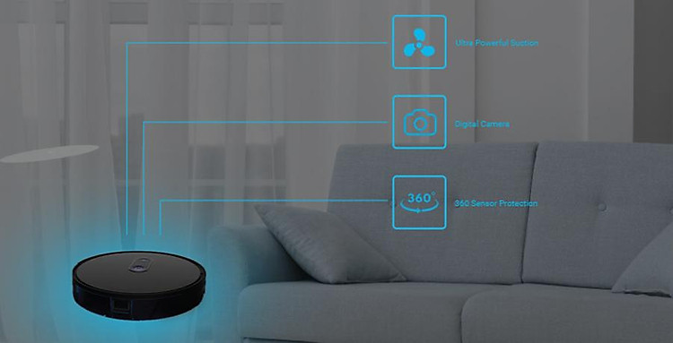Probot Nelson A8, Robot hút bụi lau nhà WiFi, Alexa