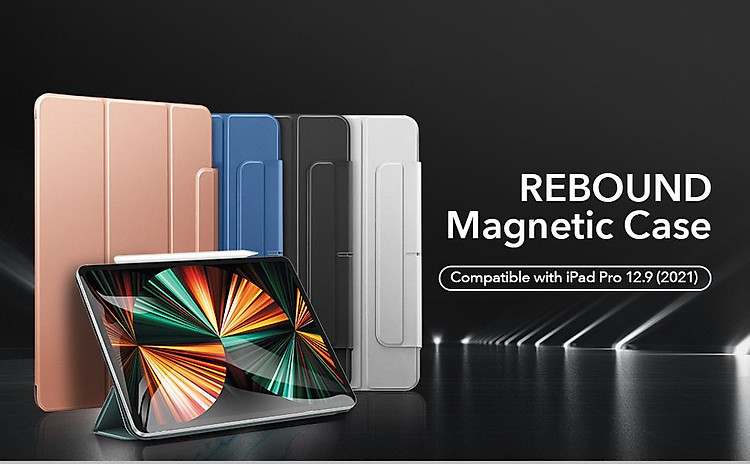 Bao Da Dành Cho iPad Pro 11 inch 2021/2022 và iPad Pro 12.9 inch 2021/2022 ESR Rebound Magnetic Slim Case - Hàng Nhập Khẩu